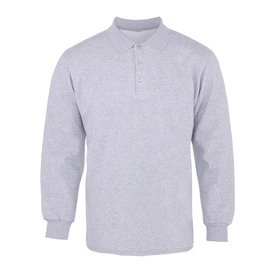 Polo Pike Uzun Kol Tişört Gri