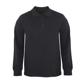 Polo Pike Uzun Kol Tişört Siyah