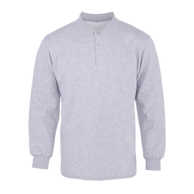 Polo Pike Uzun Kol Tişört Gri