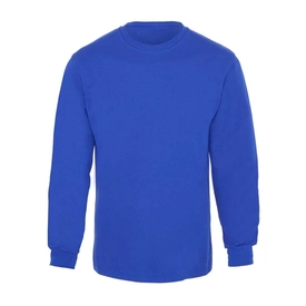 Bisiklet Yaka 3 İplik Sweatshirt Saks Mavi
