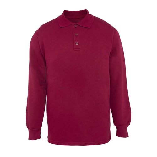 9867-3-BRD-XL Polo Yaka 3 İplik Sweatshirt