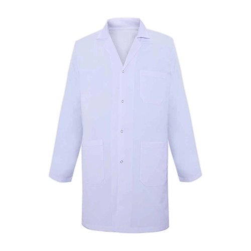 Unisex İş Önlüğü Çıtçıtlı Beyaz