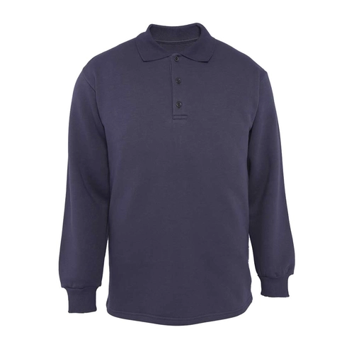 9867-3-ANT-3XL Polo Yaka 3 İplik Sweatshirt