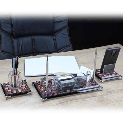 Kristal Cam Masa Seti