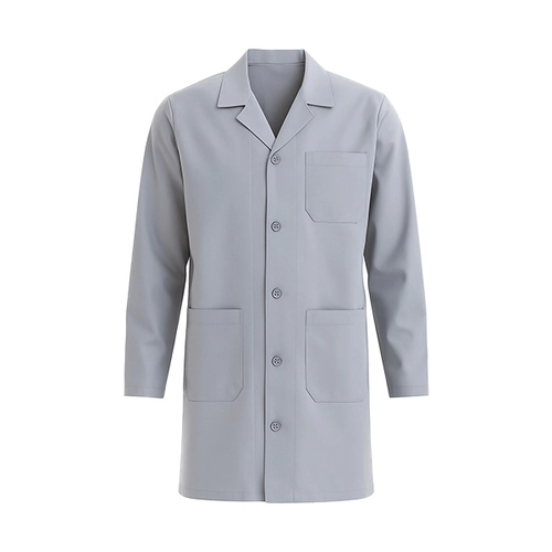 9901-GRI-4XL Unisex İş Önlüğü Düğmeli
