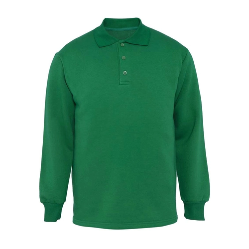 9867-3-YSL-3XL Polo Yaka 3 İplik Sweatshirt